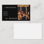 VISITE CARTE ÉDITABLE DE LECTURE DE TAROT (Devant / Derrière)