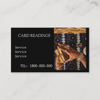 VISITE CARTE ÉDITABLE DE LECTURE DE TAROT