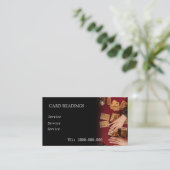 VISITE CARTE ÉDITABLE DE LECTURE DE TAROT (Debout devant)