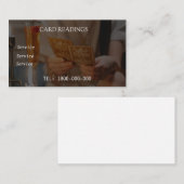 VISITE CARTE ÉDITABLE DE LECTURE DE TAROT (Devant / Derrière)