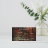 VISITE CARTE ÉDITABLE DE LECTURE DE TAROT (Debout devant)