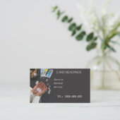 VISITE CARTE ÉDITABLE DE LECTURE DE TAROT (Debout devant)