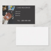 VISITE CARTE ÉDITABLE DE LECTURE DE TAROT (Devant / Derrière)