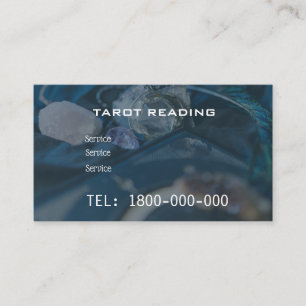 VISITE CARTE ÉDITABLE DE LECTURE DE TAROT