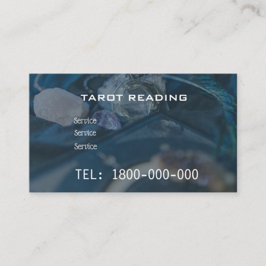 VISITE CARTE ÉDITABLE DE LECTURE DE TAROT (Devant)