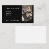 VISITE CARTE ÉDITABLE DE LECTURE DE TAROT (Devant / Derrière)