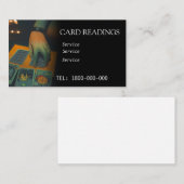 VISITE CARTE ÉDITABLE DE LECTURE DE TAROT (Devant / Derrière)