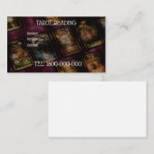 VISITE CARTE ÉDITABLE DE LECTURE DE TAROT (Devant / Derrière)
