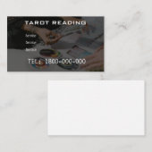 VISITE CARTE ÉDITABLE DE LECTURE DE TAROT (Devant / Derrière)