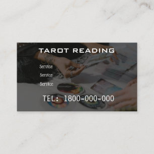 VISITE CARTE ÉDITABLE DE LECTURE DE TAROT