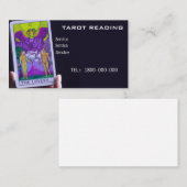 VISITE CARTE ÉDITABLE DE LECTURE DE TAROT (Devant / Derrière)
