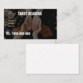 VISITE CARTE ÉDITABLE DE LECTURE DE TAROT (Devant / Derrière)