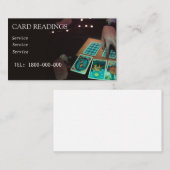VISITE CARTE ÉDITABLE DE LECTURE DE TAROT (Devant / Derrière)