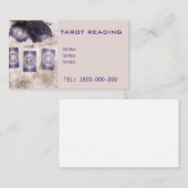 VISITE CARTE ÉDITABLE DE LECTURE DE TAROT (Devant / Derrière)