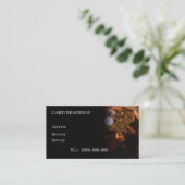 VISITE CARTE ÉDITABLE DE LECTURE DE TAROT (Debout devant)