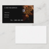 VISITE CARTE ÉDITABLE DE LECTURE DE TAROT (Devant / Derrière)