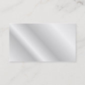 Visite Carte élégante blanche de profil (Dos)