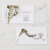 Visite Carte élégante de fumée de danse (Devant / Derrière)