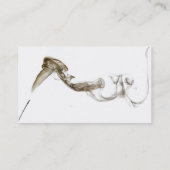 Visite Carte élégante de fumée de danse (Dos)