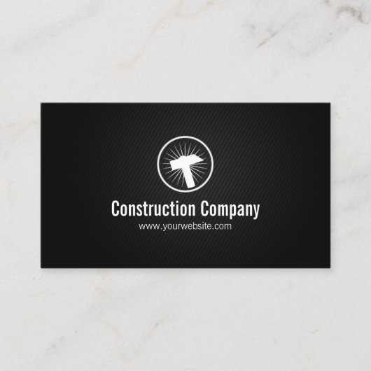 Visite Carte élégante d'entreprise de construction (Devant)