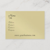 Visite Carte élégante d'industrie musicale d'harpe et de (Dos)