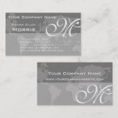 Visite Carte élégante professionnelle globale du monde de (Devant / Derrière)