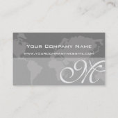 Visite Carte élégante professionnelle globale du monde de (Dos)