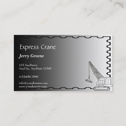 Visite Carte en acier moderne d'entreprise de (Devant)