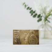 Visite Carte en bois de profil d'arbre (Debout devant)