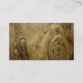 Visite Carte en bois de profil d'arbre (Dos)