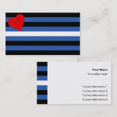 Visite Carte en cuir de tour de drapeau (Devant / Derrière)