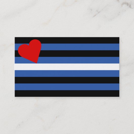 Visite Carte en cuir de tour de drapeau (Devant)