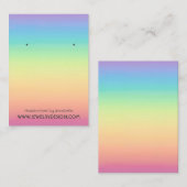 Visite Carte en pastel d'affichage de bijoux de boucle (Devant / Derrière)