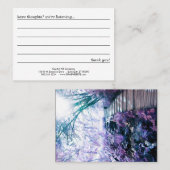 Visite carte enchantée de commentaire de chemin (Devant / Derrière)