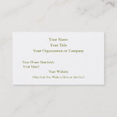 Visite Carte équestre de profil (Dos)