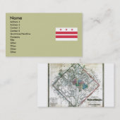 Visite Carte et drapeau de Washington DC (Devant / Derrière)
