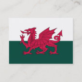 Visite Carte et/ou drapeau du Pays de Galles (Dos)