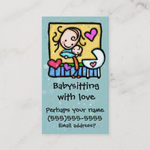 Visite Carte faite sur commande de Childcare de