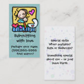 Visite Carte faite sur commande de Childcare de (Devant / Derrière)