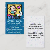 Visite Carte faite sur commande de Childcare de (Devant / Derrière)