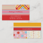 Visite Carte faite sur commande de profil de rétro de (Devant / Derrière)