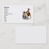 Visite Carte féline de profil d'amis (Devant / Derrière)