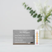 Visite Carte Flashcard Russe de tableau noir personnalisé (Debout devant)