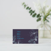 Visite Carte florale de profil de denim (Debout devant)