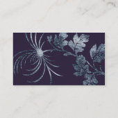 Visite Carte florale de profil de denim (Dos)