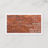 Visite Carte frontière blanche maçonnerie en pierre de br (Dos)