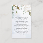 Visite Carte funéraire photo stratifiée de couleur verte  (Dos)