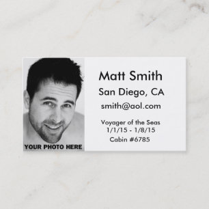 Visite Carte gaie de croisière