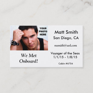 Visite Carte gaie de croisière