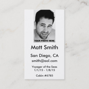 Visite Carte gaie de croisière